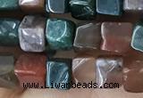 CCU459 15.5 inches 4*4mm cube Indian agate beads wholesale