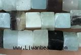 CCU460 15.5 inches 4*4mm cube amazonite beads wholesale