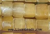 CCU480 15.5 inches 6*6mm cube yellow aventurine beads wholesale