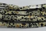 CCU511 15.5 inches 4*13mm cuboid dalmatian jasper beads wholesale