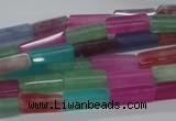 CCU515 15.5 inches 4*13mm cuboid mixed quartz beads wholesale