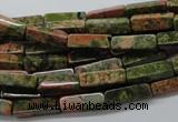 CCU517 15.5 inches 4*13mm cuboid unakite gemstone beads wholesale