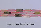 CCU608 15.5 inches 8*20mm - 10*30mm cuboid mixed quartz beads