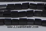 CCU700 15.5 inches 4*6mm cuboid black stone beads wholesale