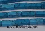 CCU725 15.5 inches 4*13mm cuboid imitation turquoise beads wholesale