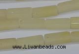 CCU730 15.5 inches 4*13mm cuboid yellow jade beads wholesale