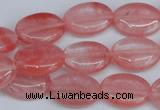 CCY157 15.5 inches 13*18mm oval cherry quartz beads wholesale