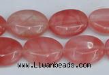 CCY158 15.5 inches 15*20mm oval cherry quartz beads wholesale