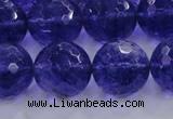 CCY608 15.5 inches 20mm faceted round blue cherry quartz beads