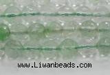 CCY611 15.5 inches 6mm faceted round green cherry quartz beads