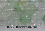 CCY615 15.5 inches 14mm faceted round green cherry quartz beads