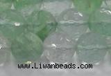 CCY616 15.5 inches 16mm faceted round green cherry quartz beads