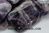 CDA08 15.5 inches 25*35mm rectangle dogtooth amethyst quartz beads