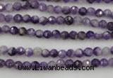 CDA150 15.5 inches 4mm faceted round dogtooth amethyst beads