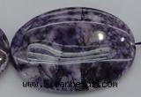 CDA305 15.5 inches 35*50mm oval dyed dogtooth amethyst beads