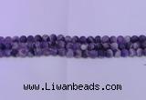 CDA350 15.5 inches 4mm round matte dogtooth amethyst beads