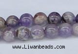 CDA52 15.5 inches 8mm round dogtooth amethyst beads wholesale