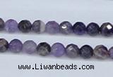 CDA58 15.5 inches 6mm faceted round dogtooth amethyst beads