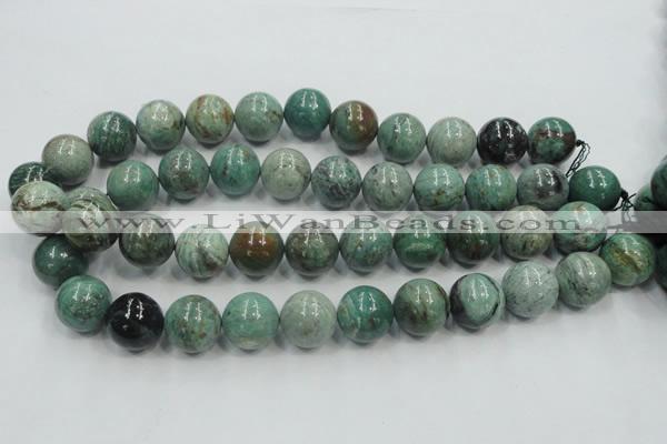 CDB04 15.5 inches 18mm round natural new dragon blood jasper beads