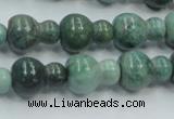 CDB10 15.5 inches 12*16mm calabash natural new dragon blood jasper beads