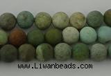 CDB101 15.5 inches 6mm round matte New dragon blood jasper beads