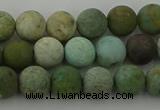 CDB102 15.5 inches 8mm round matte New dragon blood jasper beads