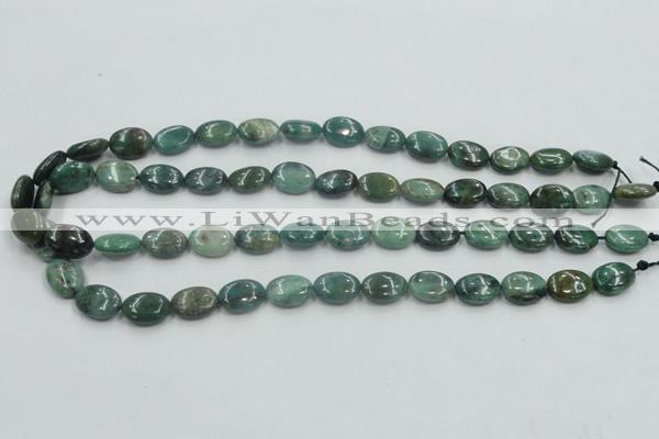 CDB19 15.5 inches 10*14mm oval natural new dragon blood jasper beads