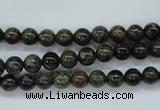 CDB228 15.5 inches 6mm round natural dragon blood jasper beads