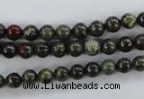 CDB251 15.5 inches 8mm round natural dragon blood jasper beads