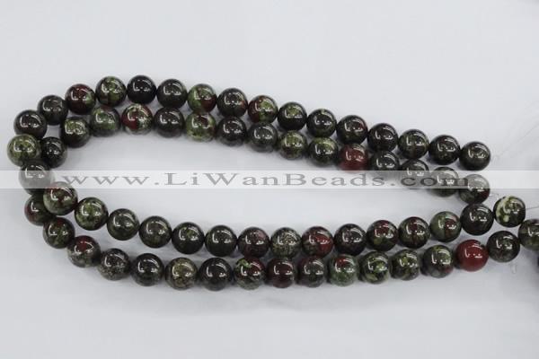 CDB252 15.5 inches 10mm round natural dragon blood jasper beads