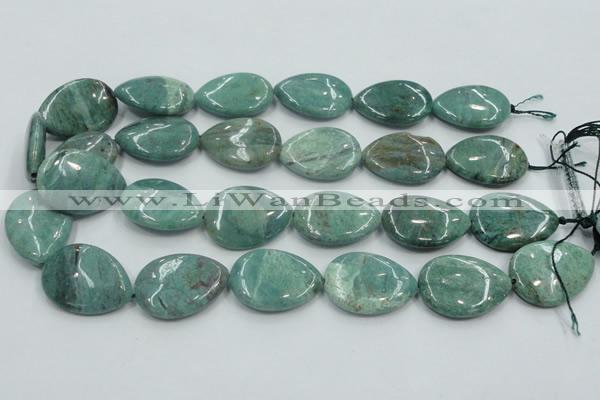 CDB45 15.5 inches 18*25mm flat teardrop new dragon blood jasper beads