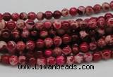 CDE01 15.5 inches 4mm round dyed sea sediment jasper beads