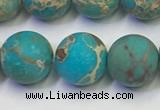 CDE1029 15.5 inches 12mm round matte sea sediment jasper beads