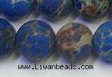 CDE1044 15.5 inches 12mm round matte sea sediment jasper beads