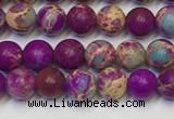 CDE1055 15.5 inches 4mm round sea sediment jasper beads wholesale