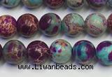 CDE1056 15.5 inches 6mm round sea sediment jasper beads wholesale