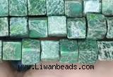 CDE1208 15.5 inches 4.5mm - 5mm cube sea sediment jasper beads