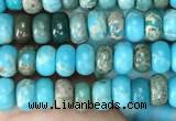 CDE1254 15.5 inches 2.5*4mm rondelle sea sediment jasper beads