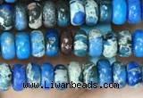 CDE1256 15.5 inches 2.5*4mm rondelle sea sediment jasper beads