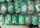 CDE1274 15.5 inches 5*8mm rondelle sea sediment jasper beads