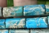 CDE1330 15.5 inches 6*12mm tube sea sediment jasper beads