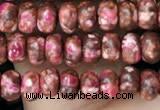 CDE1358 15.5 inches 2.5*4mm rondelle synthetic sea sediment jasper beads