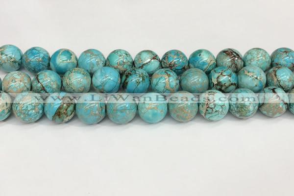 CDE1371 15.5 inches 14mm round sea sediment jasper beads wholesale