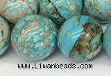 CDE1372 15.5 inches 16mm round sea sediment jasper beads wholesale