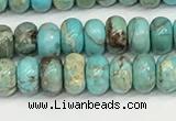 CDE1400 15.5 inches 3*4mm rondelle sea sediment jasper beads