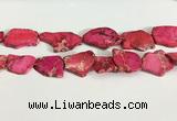 CDE1433 25*35mm - 35*45mm freefrom sea sediment jasper slab beads