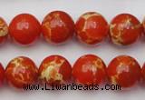 CDE2004 15.5 inches 12mm round dyed sea sediment jasper beads