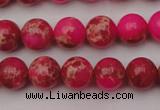 CDE2013 15.5 inches 8mm round dyed sea sediment jasper beads