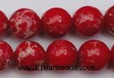 CDE2027 15.5 inches 14mm round dyed sea sediment jasper beads