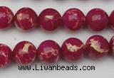 CDE2035 15.5 inches 8mm round dyed sea sediment jasper beads